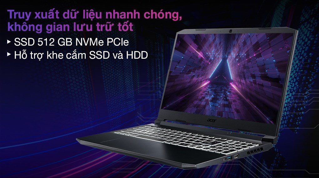Acer Nitro 5 Gaming AN515 56 5256 i5 11300H/8GB/512GB/4GB GTX1650/144Hz/Win10