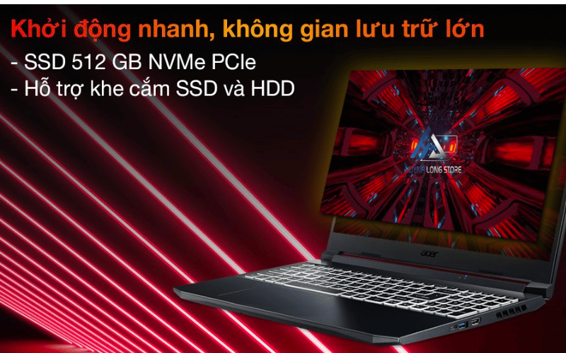 Acer Nitro Gaming AN515-57-74RD i7 11800H/8GB/512GB/15.6”FHD/NVIDIA GeForce RTX 3050 4GB