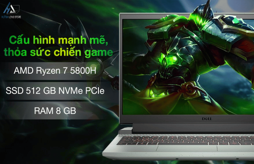 Laptop Dell Gaming G15 5515 R7 5800H/8GB/512GB/15.6″FHD